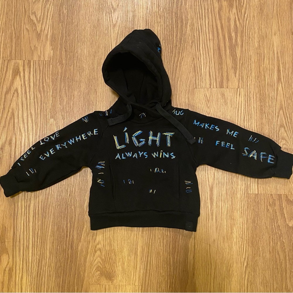 Omami Mini "Light Always Wins" Hoodie